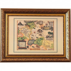 Реплика старинной карты РОССИЯ, МОСКОВИЯ И ТАРТАРИЯ (84*64см) в багете Реплика старинной карты РОССИЯ, МОСКОВИЯ И ТАРТАРИЯ (84*64см) в багете