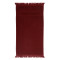 Полотенце банное с бахромой бордового цвета essential, 70х140 см