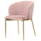 Кресло coral, велюр, пыльная роза