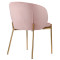 Кресло coral, велюр, пыльная роза