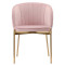 Кресло coral, велюр, пыльная роза