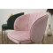 Кресло coral, велюр, пыльная роза