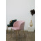 Кресло coral, велюр, пыльная роза