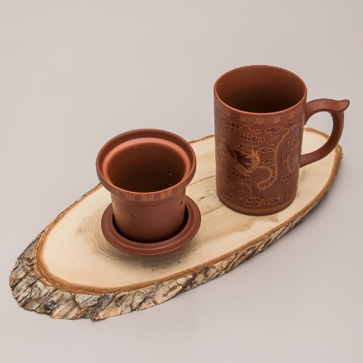 Заварочная глиняная кружка ПУТЬ ДРАКОНА (330мл) купить в подарок в ...