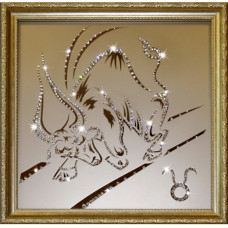 Картина СОЗВЕЗДИЕ ТЕЛЕЦ (кристаллы Swarovski) 35*35см