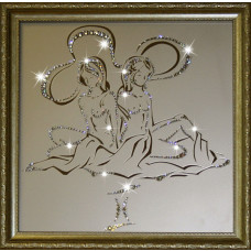 Картина СОЗВЕЗДИЕ БЛИЗНЕЦЫ (кристаллы Swarovski) 35*35см
