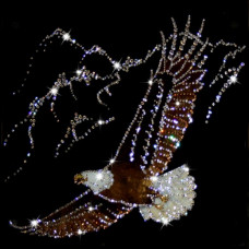 Картина ВЫСОКИЙ ПОЛЕТ (кристаллы Swarovski) 40*40см
