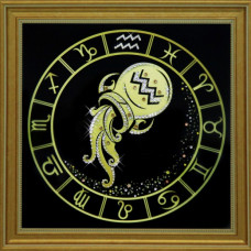 Картина ЗНАКИ ЗОДИАКА водолей (кристаллы Swarovski)