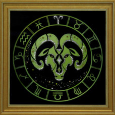 Картина ЗНАКИ ЗОДИАКА овен (кристаллы Swarovski) 36*36см